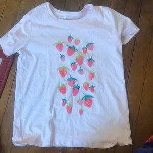 Strawberry J Crew shirt